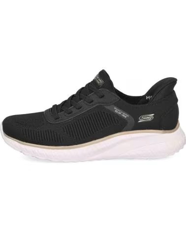SKECHERS SLIP-INS ZAPATILLAS DEPORTIVAS 070-782230 MUJER NEGRO ORO