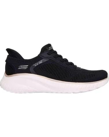 SKECHERS SLIP-INS ZAPATILLAS DEPORTIVAS 070-782230 MUJER NEGRO ORO