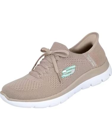 SKECHERS ZAPATILLAS 070-360432 MUJER TAUPE
