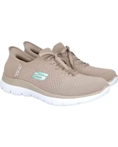 SKECHERS ZAPATILLAS 070-360432 MUJER TAUPE