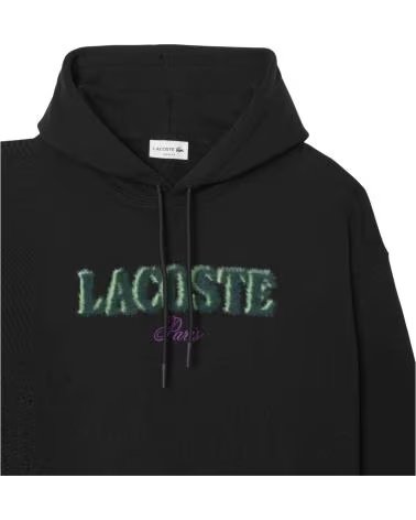 LACOSTE FELPA CON CAPPUCCIO SH5464-031 RICAMATA EMBROIDERED