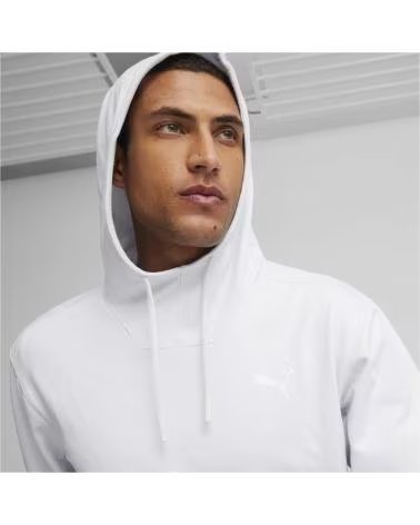 PUMA FELPA CON CAPPUCCIO 52487442 DA UOMO BLANCO