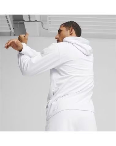 PUMA FELPA CON CAPPUCCIO 52487442 DA UOMO BLANCO