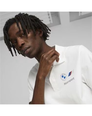 PUMA POLO À MANCHES COURTES BMW MOTORSPORT POUR HOMME BLANCO