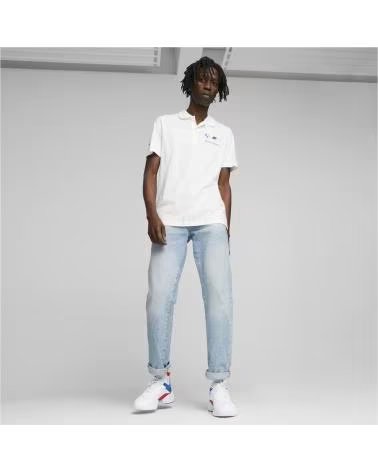 PUMA POLO À MANCHES COURTES BMW MOTORSPORT POUR HOMME BLANCO