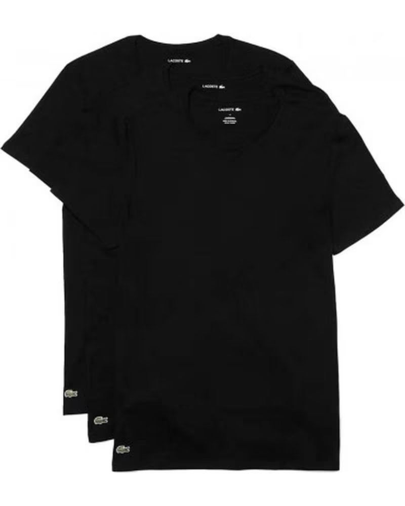 LACOSTE T-SHIRT MANCHES COURTES TH345100031 POUR HOMME NEGRO