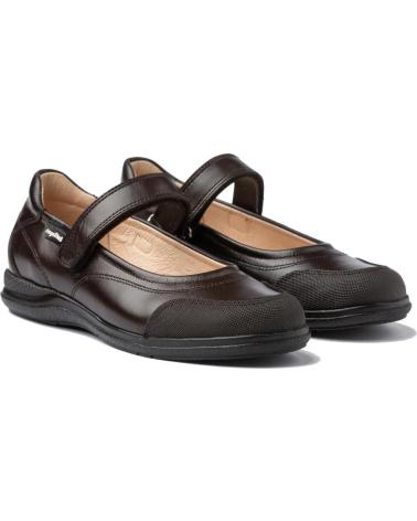 Zapatos de Niña ANGELITOS ESCOLAR PIEL 462 CHOCOLATE