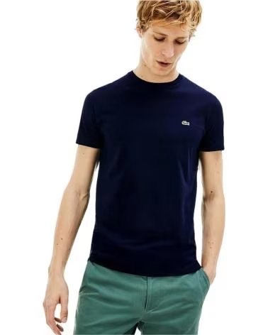 LACOSTE T-SHIRT MANCHES COURTES TH6709 BLEU HOMME MULTICOLOR