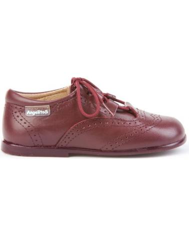 girl and boy shoes ANGELITOS INGLESITA PIEL 505 BURDEOS