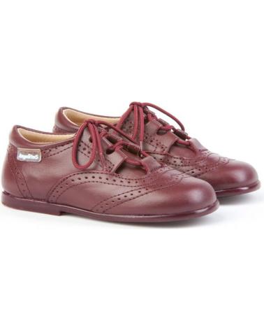 girl and boy shoes ANGELITOS INGLESITA PIEL 505 BURDEOS