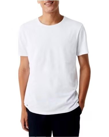 LACOSTE T-SHIRT A MANICHE CORTE DA UOMO BLANCO