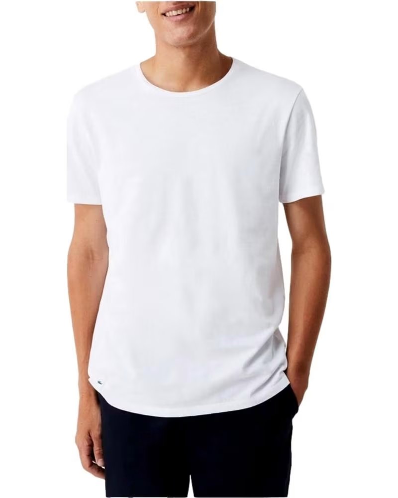 LACOSTE T-SHIRT A MANICHE CORTE DA UOMO BLANCO