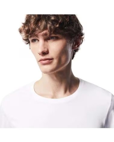 LACOSTE T-SHIRT A MANICHE CORTE DA UOMO BLANCO