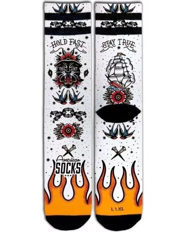 CHAUSSETTES AMERICAN SOCKS AS156S AVEC DESIGN GRAPHIQUE NEGRO