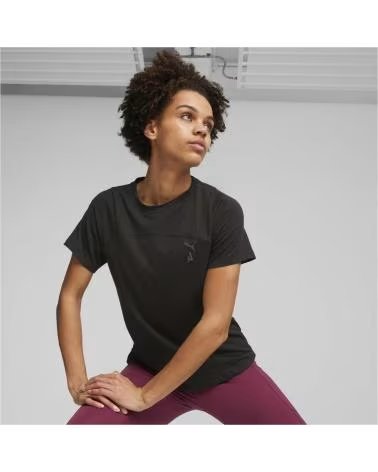 PUMA T-SHIRT A MANICHE CORTE 52413001 DA DONNA NEGRO