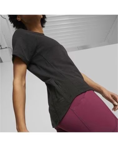 PUMA T-SHIRT A MANICHE CORTE 52413001 DA DONNA NEGRO