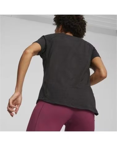 PUMA T-SHIRT A MANICHE CORTE 52413001 DA DONNA NEGRO