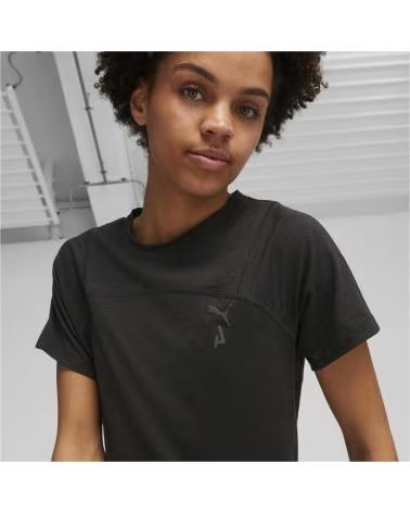 PUMA T-SHIRT A MANICHE CORTE 52413001 DA DONNA NEGRO