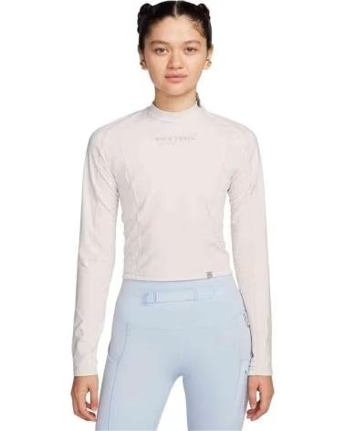 NIKE CAMISETA TRAIL MANGA LARGA FN4706-104 BEIGE MUJER MULTICOLOR