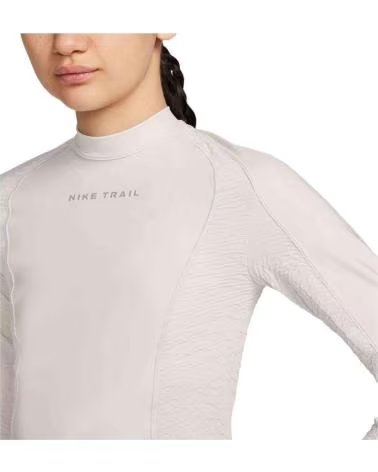 NIKE CAMISETA TRAIL MANGA LARGA FN4706-104 BEIGE MUJER MULTICOLOR