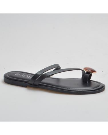 PINKDESERT SANDALIAS PLANAS MUJER DETALLE PIEDRA NEGRO