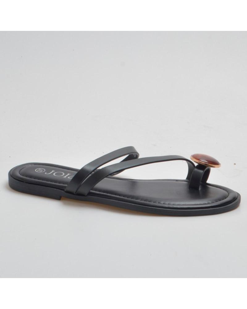 PINKDESERT SANDALIAS PLANAS MUJER DETALLE PIEDRA NEGRO
