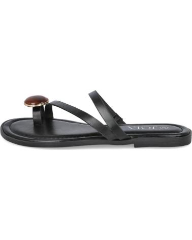 PINKDESERT SANDALIAS PLANAS MUJER DETALLE PIEDRA NEGRO