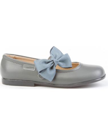 girl shoes ANGELITOS ZAPATO FRANCESITAS PIEL 519 GRIS
