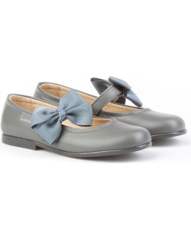 girl shoes ANGELITOS ZAPATO FRANCESITAS PIEL 519 GRIS