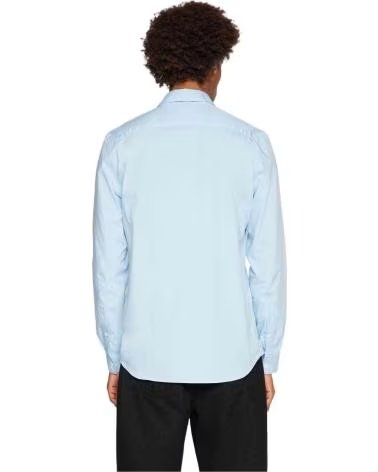 LACOSTE CAMISA CH5620 00 HBP-S EN AZUL PARA HOMBRE