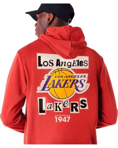 NEW ERA SUDADERA CON CAPUCHA LOS ANGELES LAKERS 60564804-220 MULTICOLOR