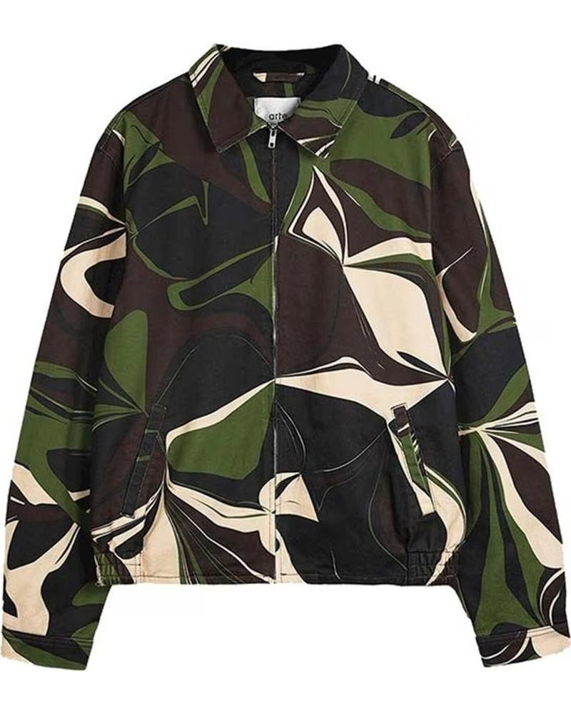 ARTE CHAQUETA AW24-028J ESTAMPADO ABSTRACTO MULTICOLOR