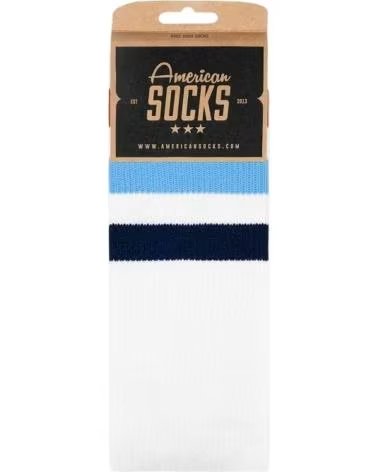 MSV 7042 RETRO STYLE SOCKS WHITE NEGRO