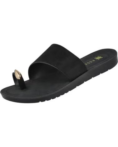 PINKDESERT SANDALES STYLE ENTRE-DOIGT AVEC DÉTAIL MÉTALLIQUE NEGRO