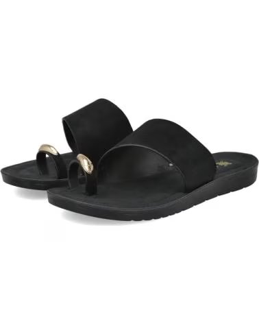 PINKDESERT SANDALES STYLE ENTRE-DOIGT AVEC DÉTAIL MÉTALLIQUE NEGRO