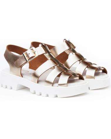 Sandalias de Mujer y Niña ANGELITOS SANDALIA PIEL 624 PLATINO