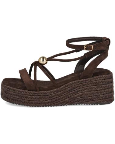 PINKDESERT SANDALIAS PINK DESERT CON PLATAFORMA Y DETALLE METÁLICO MARRóN
