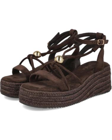 PINKDESERT SANDALIAS PINK DESERT CON PLATAFORMA Y DETALLE METÁLICO MARRóN