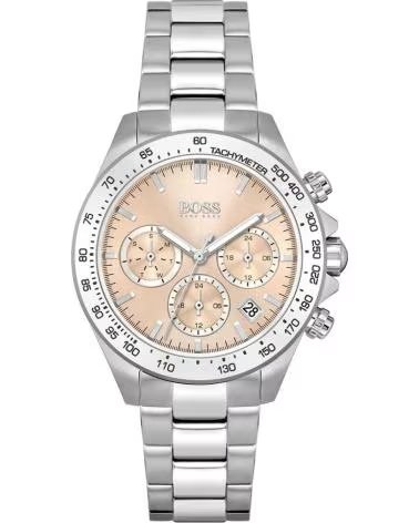 BOSS OROLOGIO CRONOGRAFO 1502615 CON QUADRANTE COLOR CHAMPAGNE E BRACCIALE IN ACCIAIO GRIS