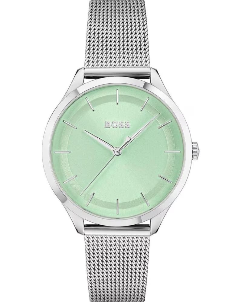 BOSS RELOJ 1502636 CON ESFERA VERDE Y CORREA DE MALLA GRIS
