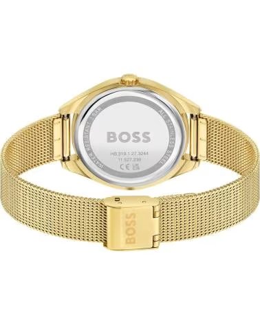 BOSS 1502669 WATCH WITH SILVER DIAL AND GOLD MESH STRAP DORADO