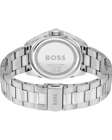 BOSS RELOJ 1502732 CON ESFERA ROSADA Y BISEL DECORADO GRIS