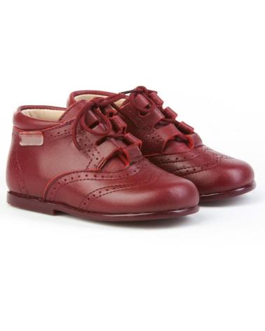 Chaussures pour Fille et Garçon ANGELITOS BOTITA INGLESITA PIEL 627 BURDEOS