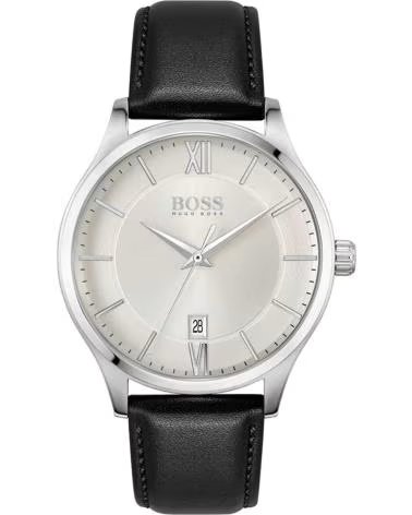 BOSS 1513893 UHR MIT LEDERARMBAND NEGRO
