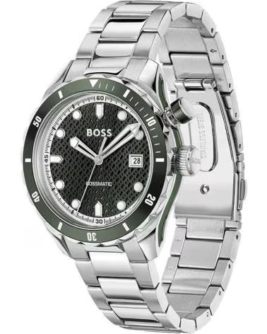 BOSS 1514178 AUTOMATIKUHR MIT GRÜNEM ZIFFERBLATT GRIS