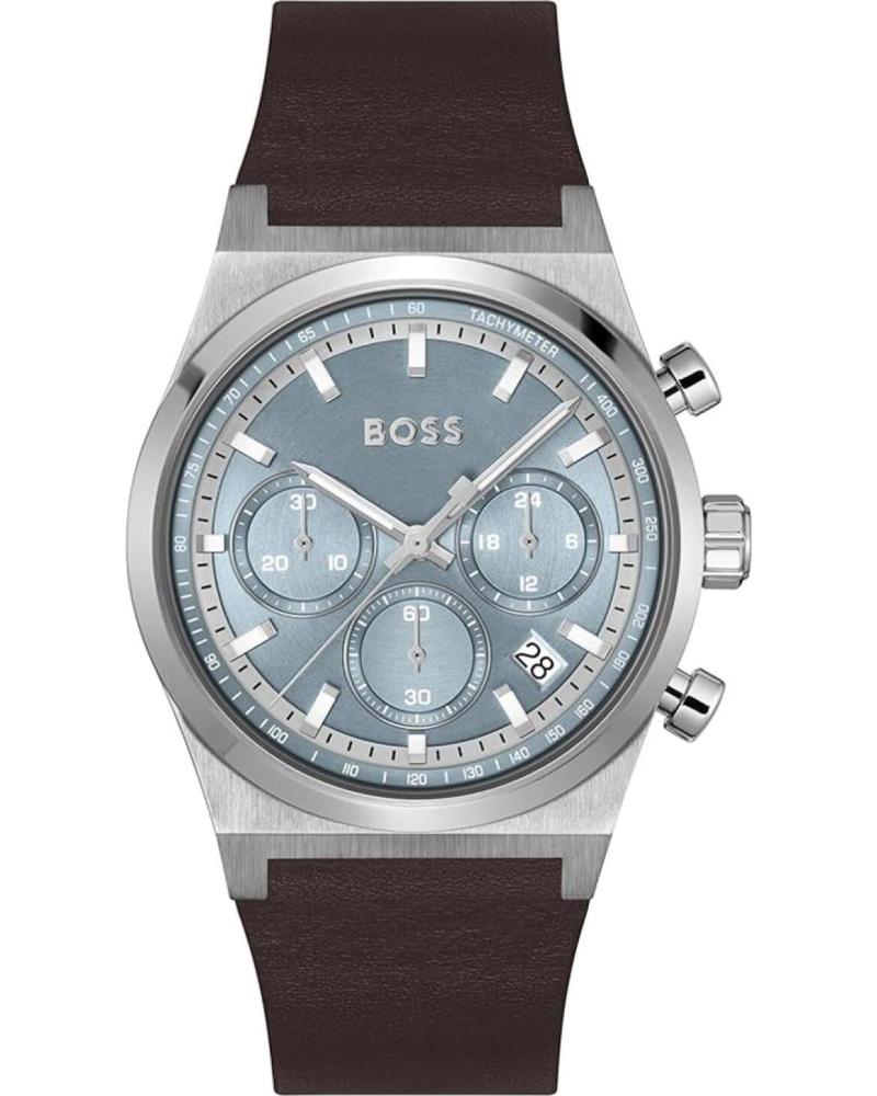 BOSS RELOJ CRONÓGRAFO CON CORREA DE PIEL MARRÓN MARRON