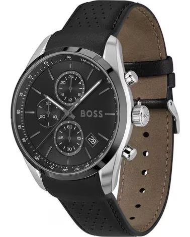 BOSS 1514224 CHRONOGRAPH WATCH WITH PERFORATED LEATHER STRAP NEGRO