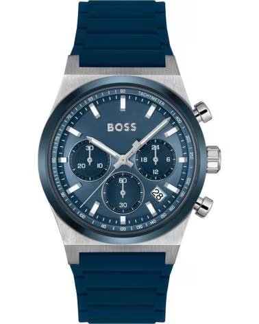 BOSS CHRONOGRAPH WATCH WITH BLUE SILICONE STRAP 1514243 AZUL
