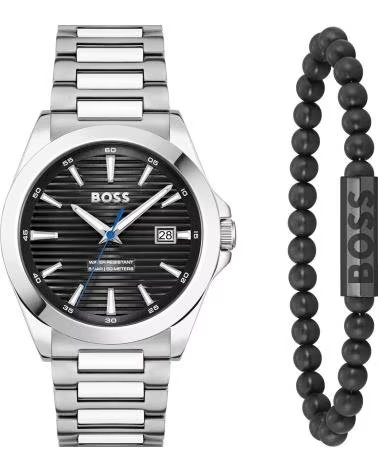 BOSS 1570180 WATCH WITH MATCHING BRACELET SET GRIS