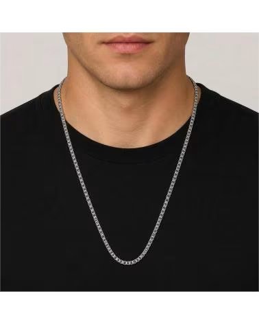 BOSS COLLANA IN CATENA METALLICA
